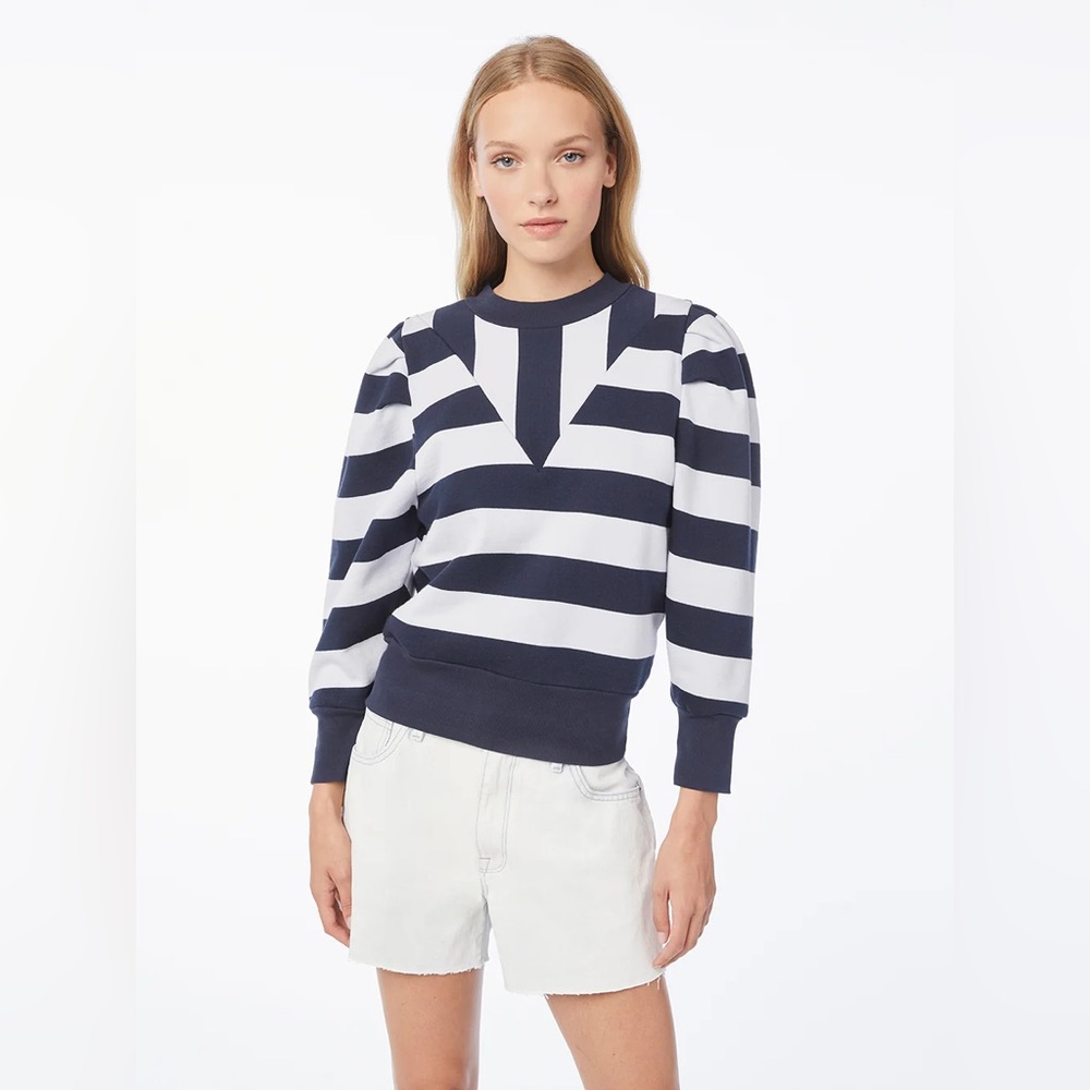 Frame Denim Rugby Striped French Cotton Terry Sweatshirt
Small
Preppy
Classic